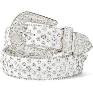 Western Cowgirl Rhinestone Belt for Jeans,Fashion Rhinestone Belt for Women Men